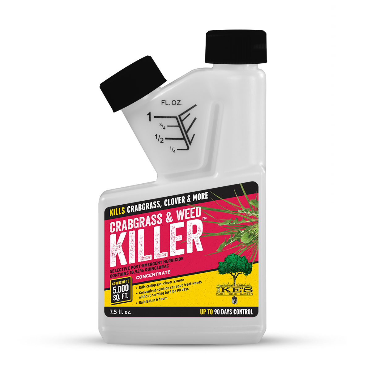 container of IKE'S Crabgrass & Weed Killer