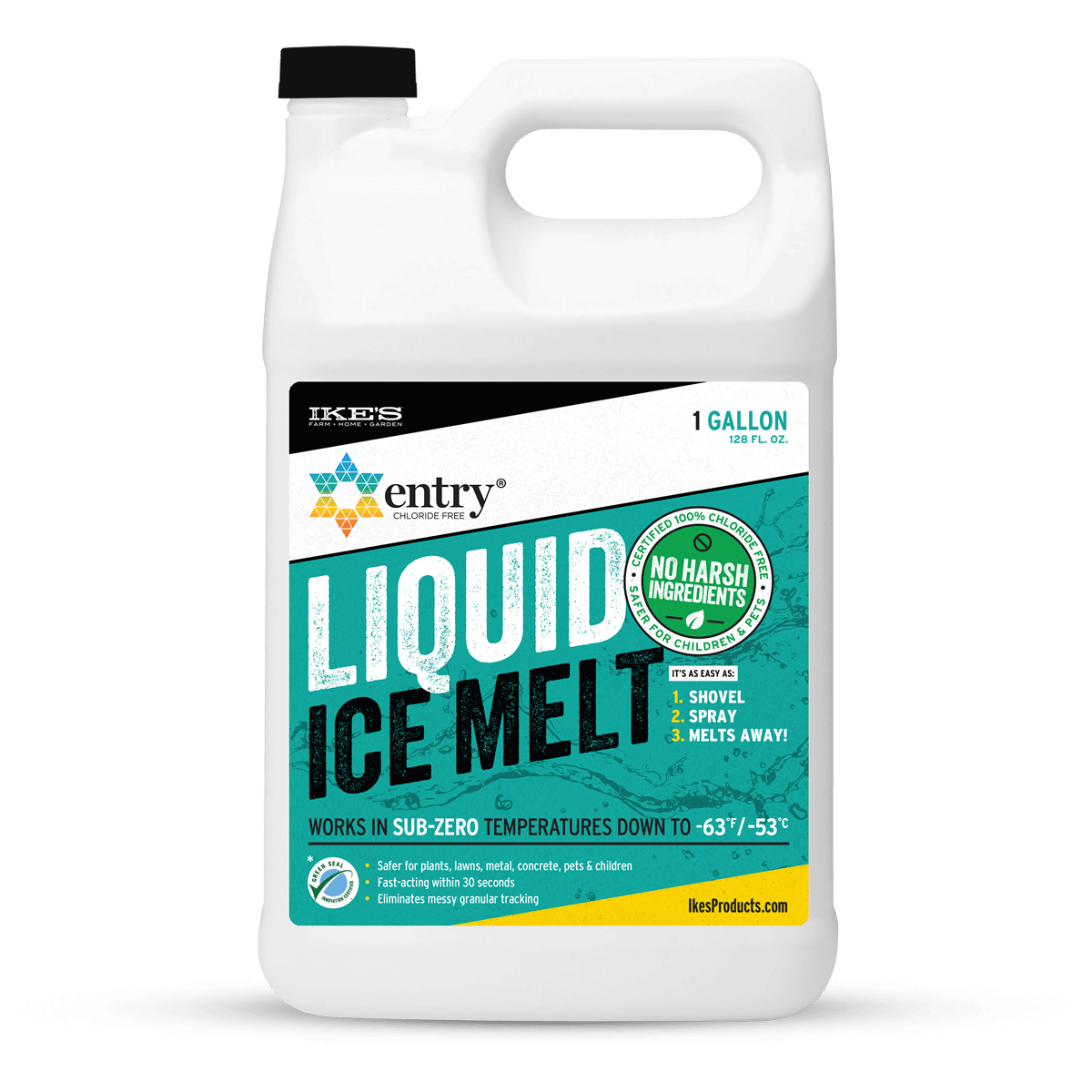 1 gallon container of IKE'S Liquid Ice Melt