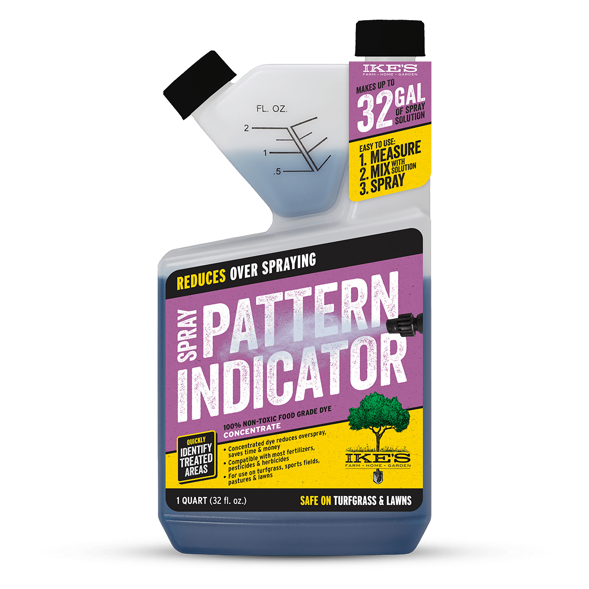 container of IKE'S Spray Pattern Indicator concentrate