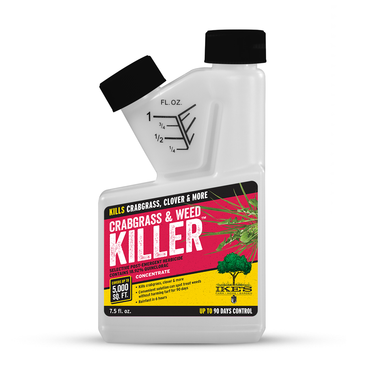 container of IKE'S Crabgrass & Weed Killer