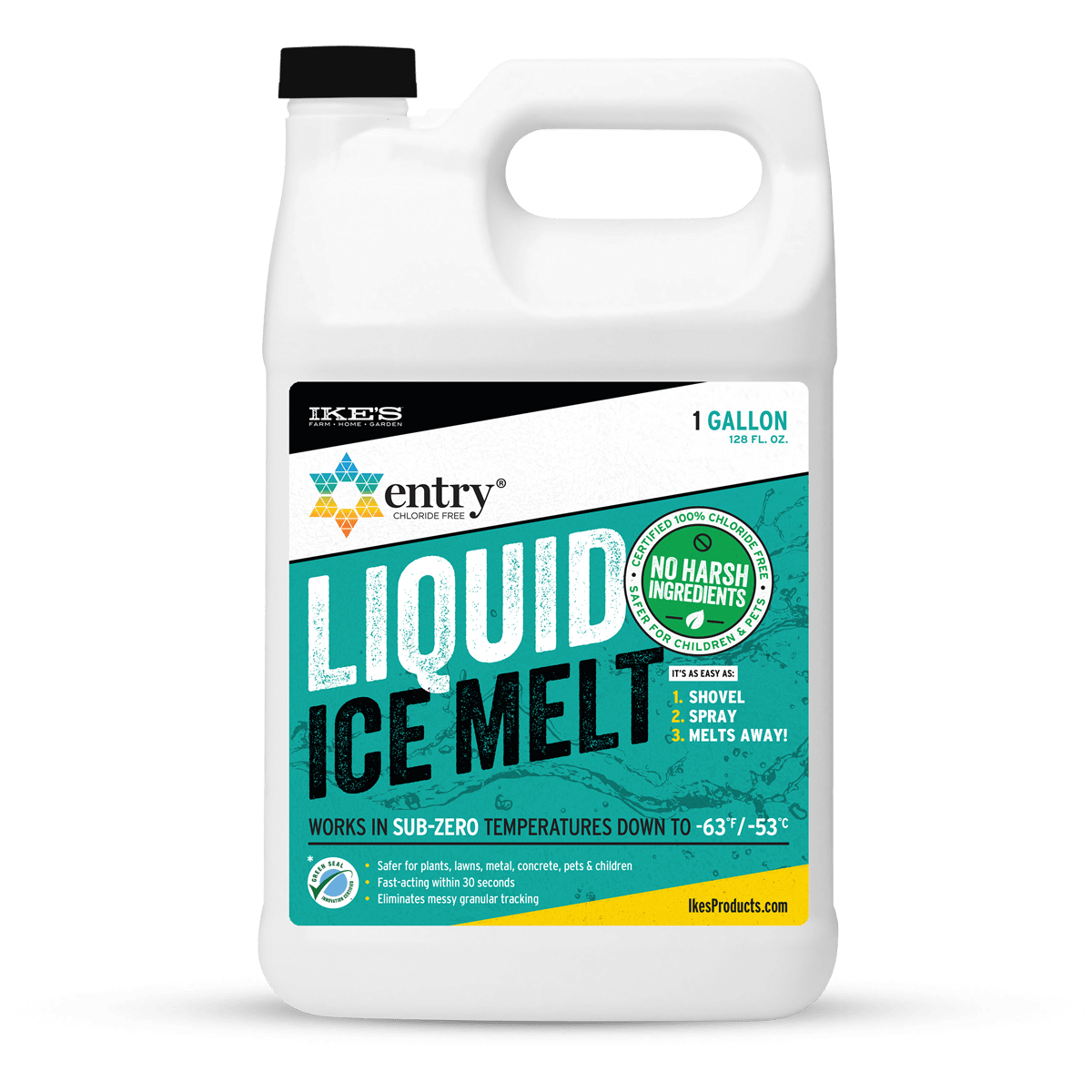 1 gallon container of IKE'S Liquid Ice Melt