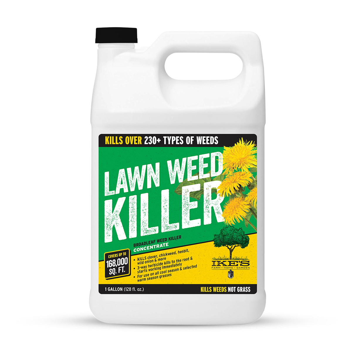 container of IKE'S Lawn Weed Killer concentrate